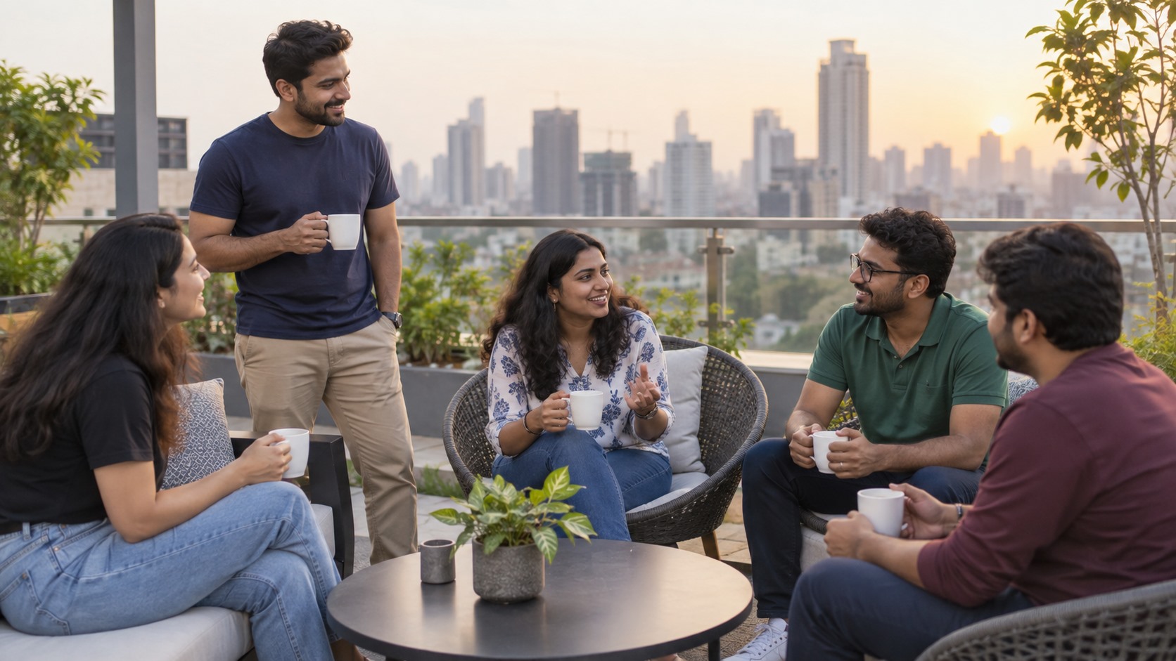 Corporate group connection session