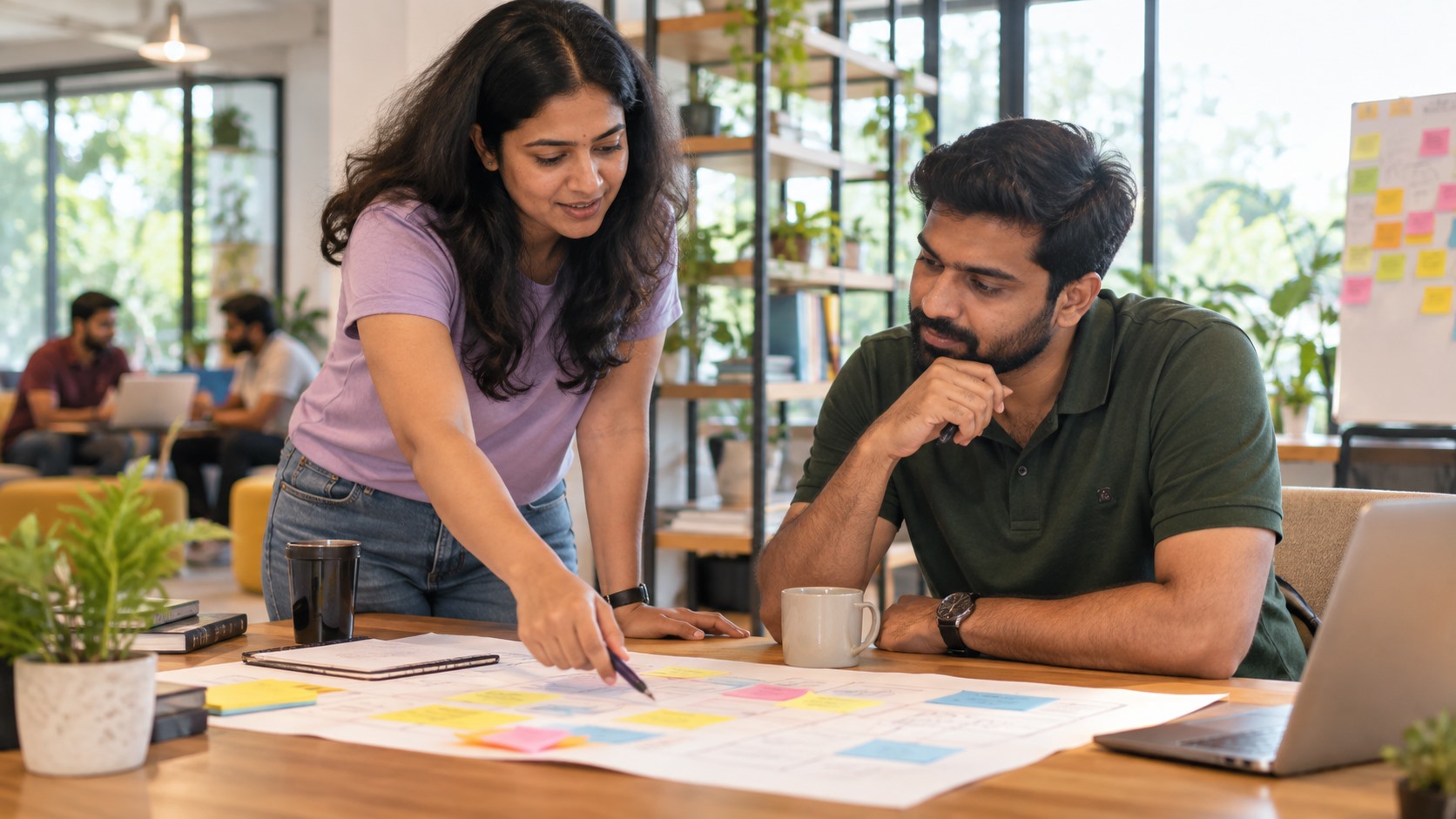 Corporate team collaboration