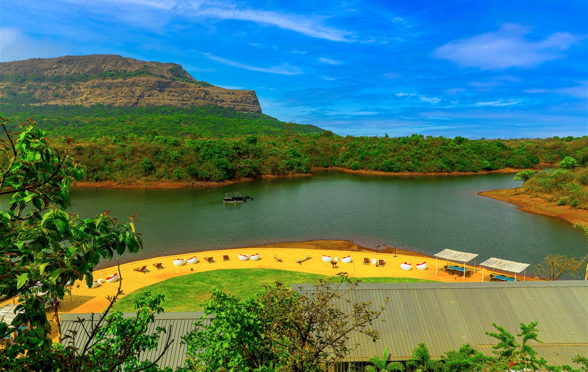 Canary Islands Lonavala beach and lake view